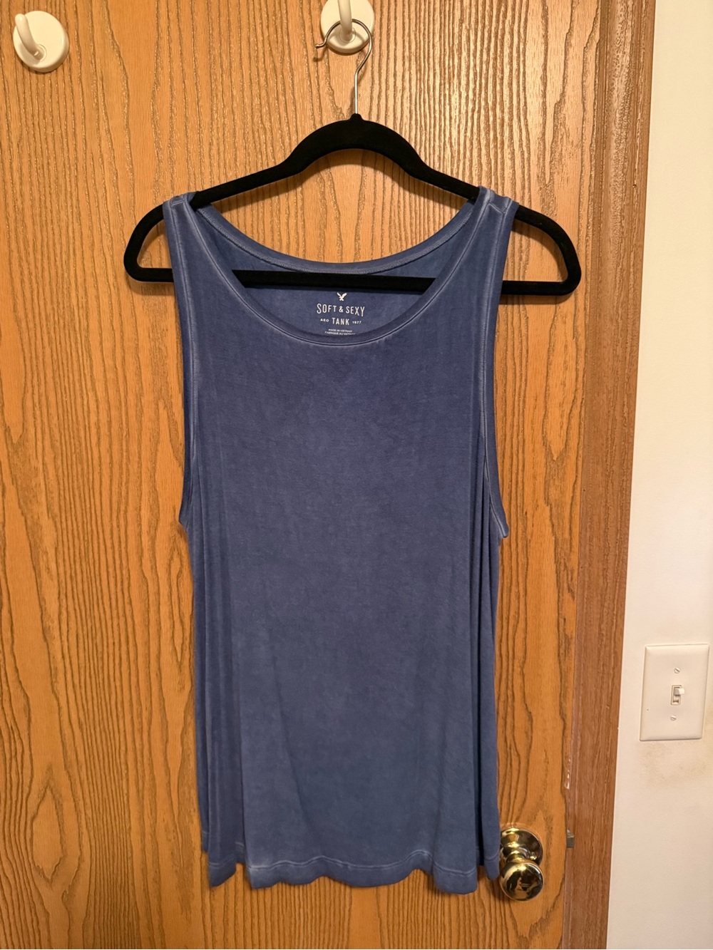 American Eagle Outfitters Soft & Sexy Blue Tank Top